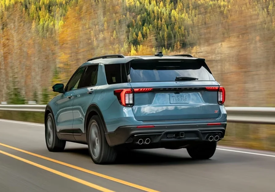 2026 Ford Explorer driving on a highway