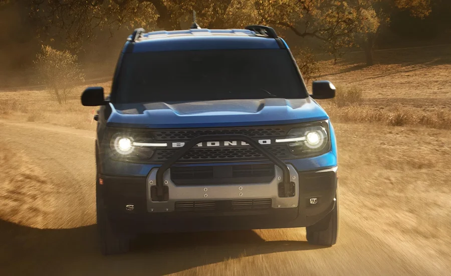 Why Buy Your 2025 Ford Bronco Sport from Family Ford? 2025 Ford Bronco Sport Driving Down Road