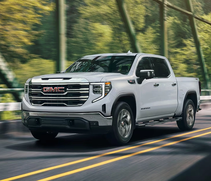 2026 GMC Sierra parked near trees