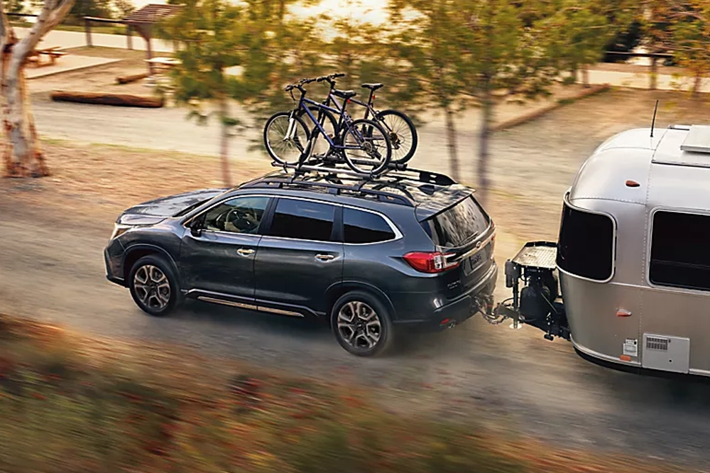 2026 Subaru Ascent towing a trailer