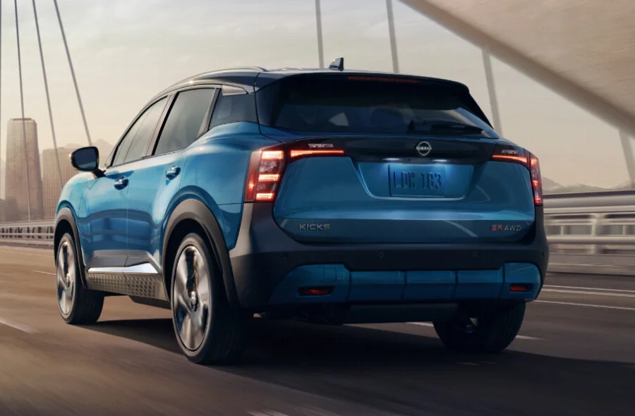 Nissan Kicks driving on a highway