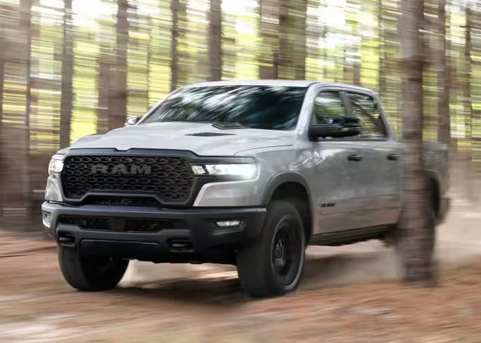 2026 Ram 1500 Driving Through the Woods