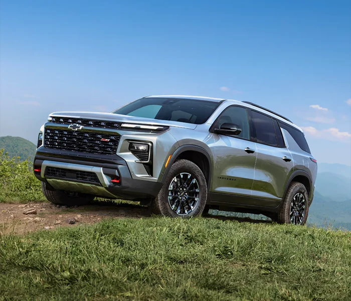 2026 Chevy Traverse Driving Down Road