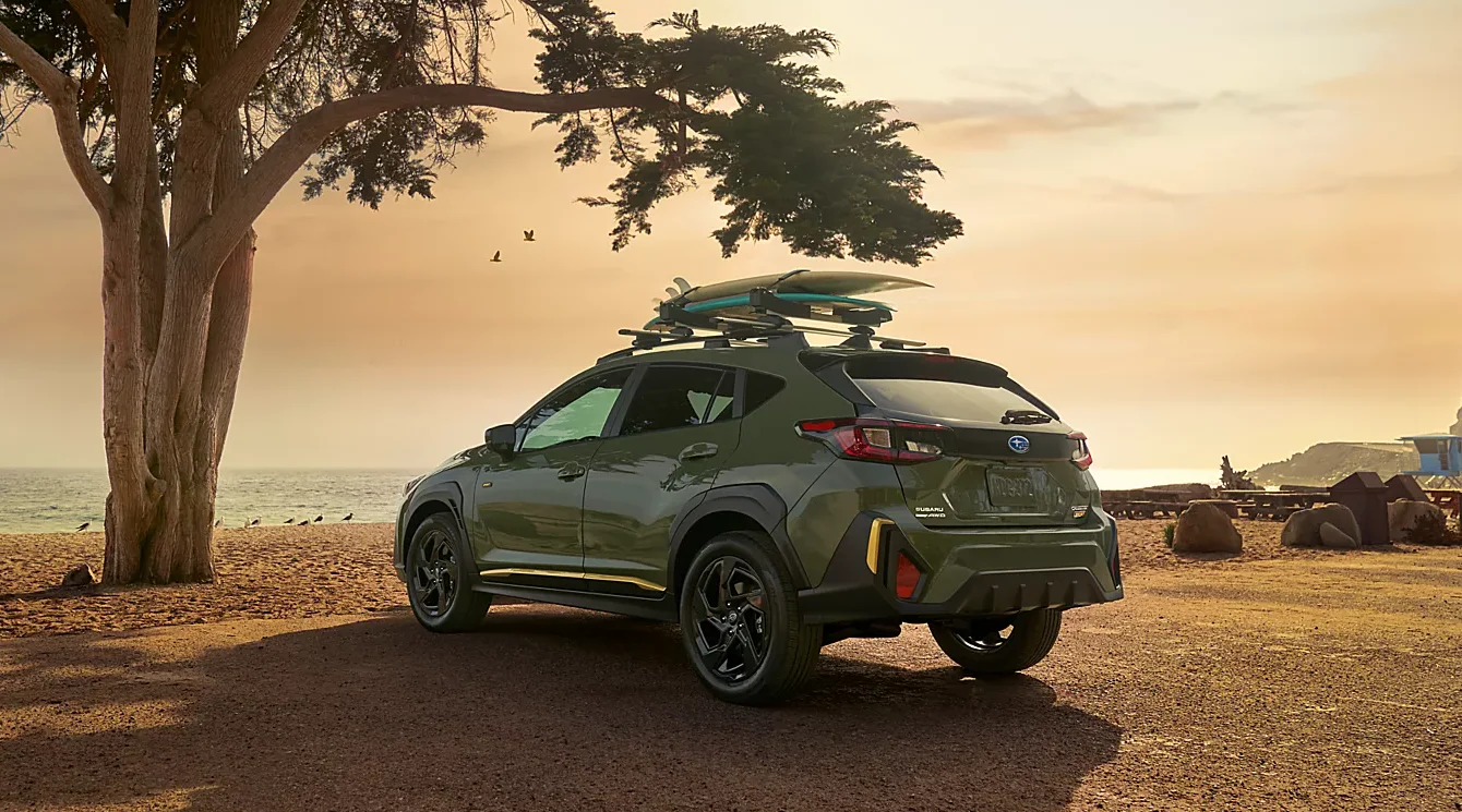 Subaru Crosstrek at the beach