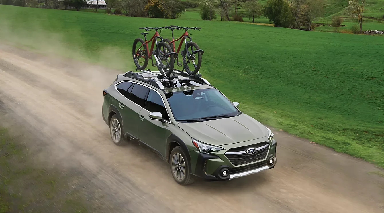 Subaru Outback with bicycles