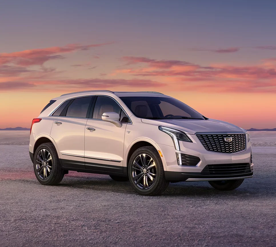 Cadillac XT5 parked in the desert
