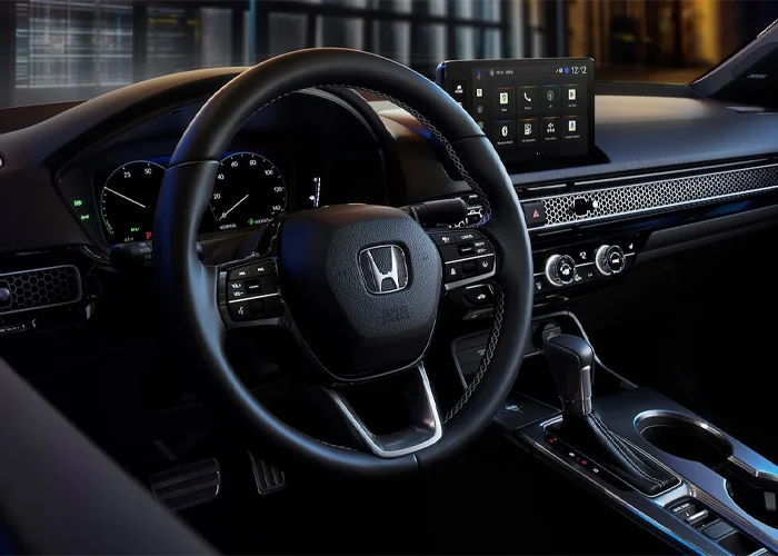 Interior of 2025 Honda Civic Hyrbid