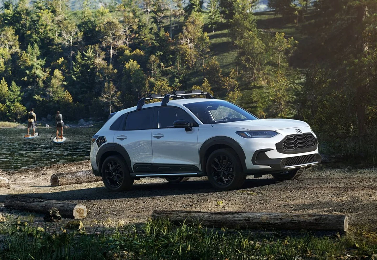 Honda HR-V parked by a lake
