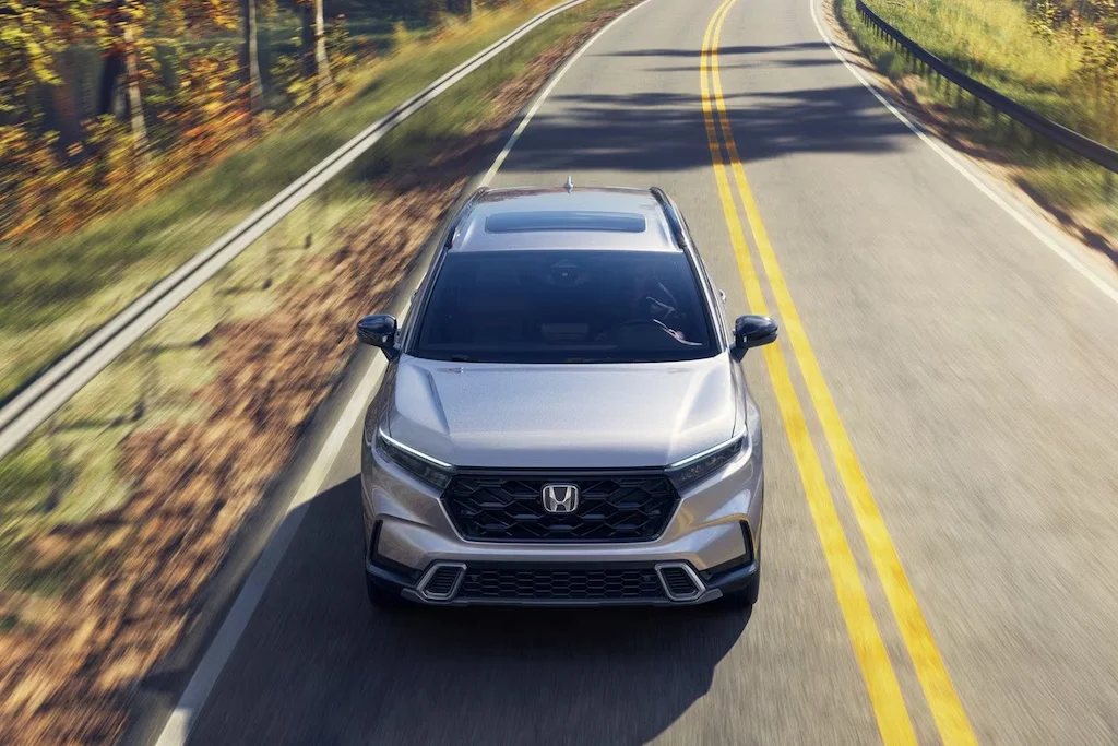 Honda CR-V Driving Down Highway