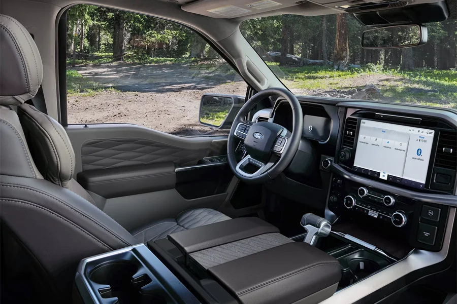 Interior of 2026 Ford F-150