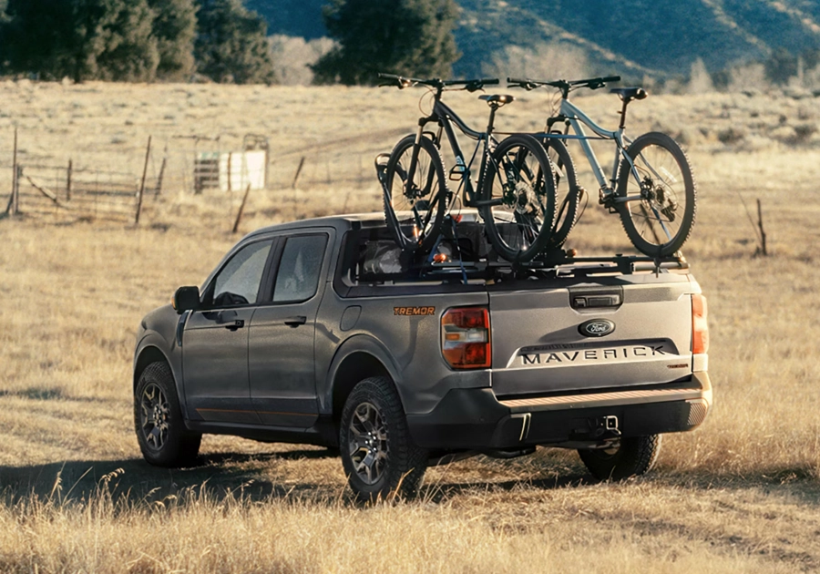 2026 Ford Maverick with a bike rack
