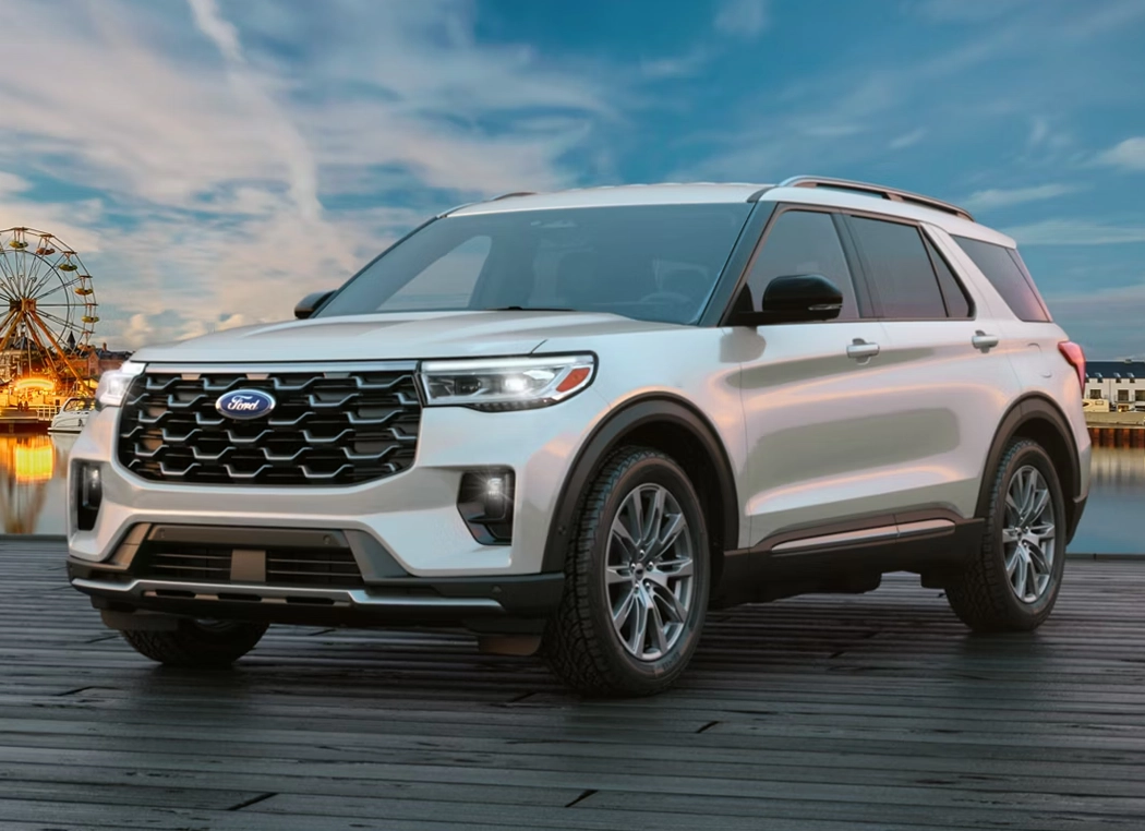 2026 Ford Explorer parked near water