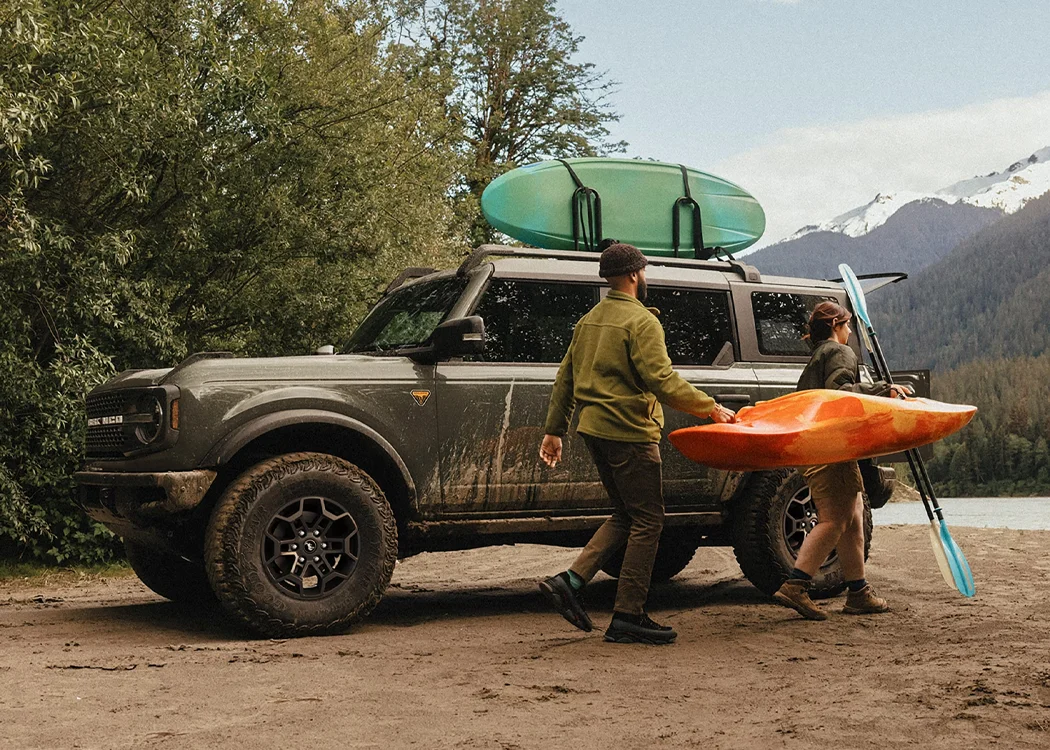 2026 Ford Bronco With Kyaks on Roof Rack