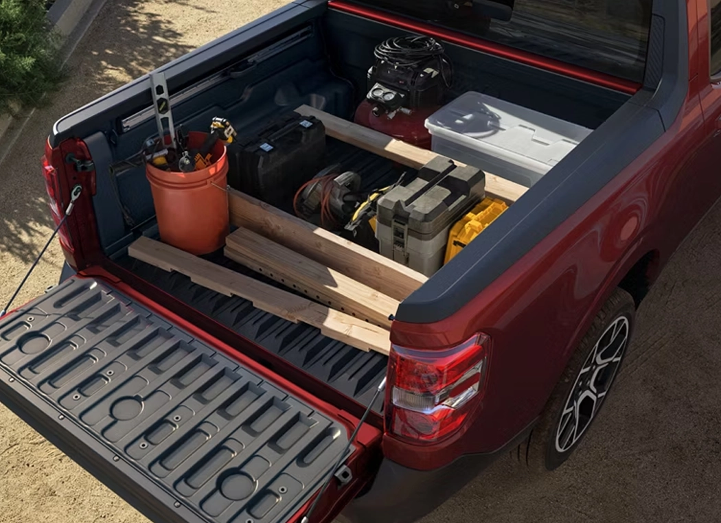 2026 Ford Maverick truck bed full of tools
