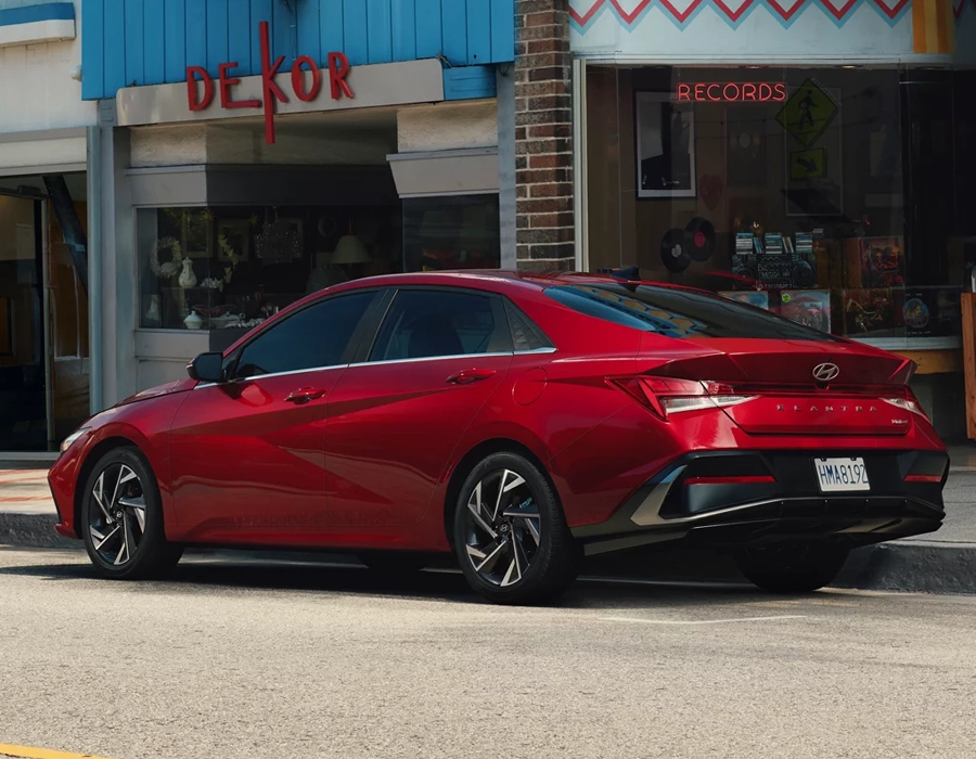 Hyundai Elantra Parked on a street