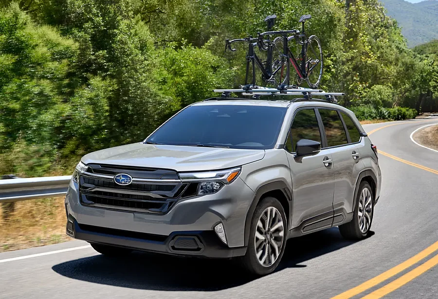 Subaru With Bike Rack