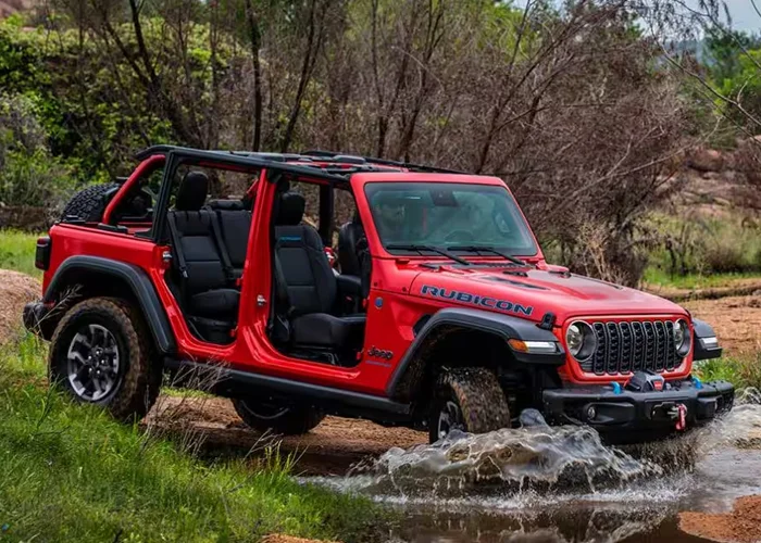 2025 Jeep Wrangler driving in water