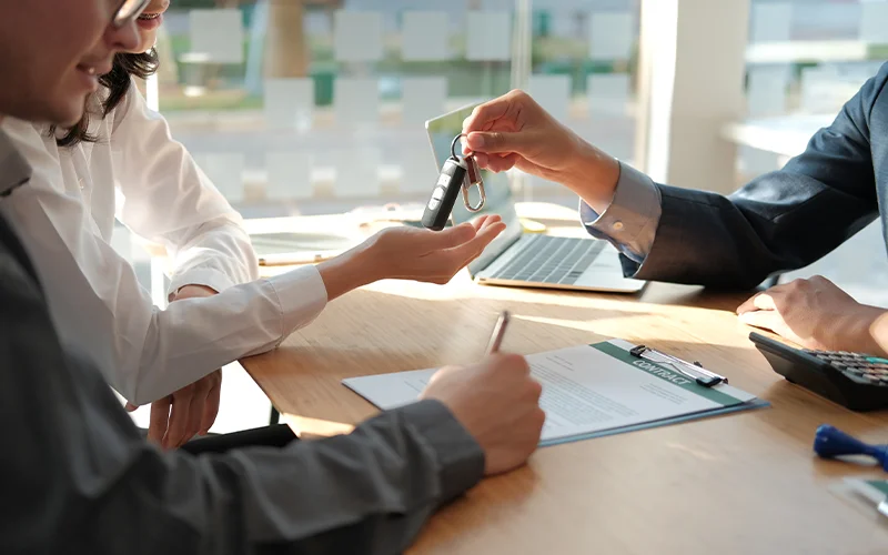 Couple Going Over Financing