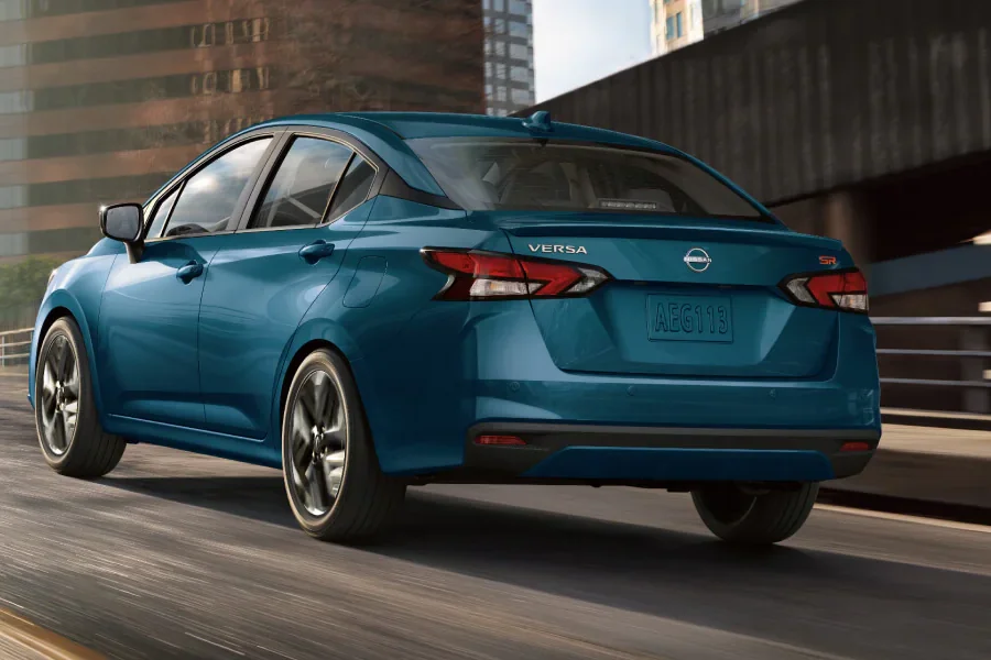 2025 Nissan Versa driving on a highway