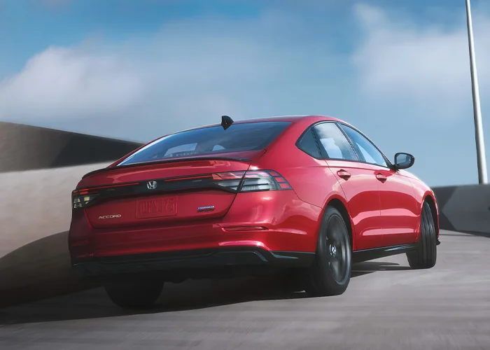 Honda Accord Driving Up Ramp