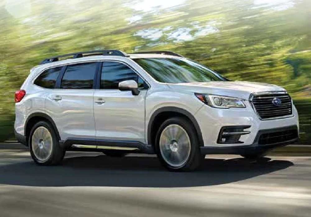Subaru Ascent driving down the road