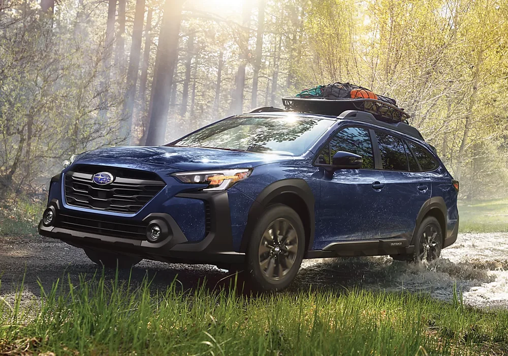 Subaru Outback Driving Through Water
